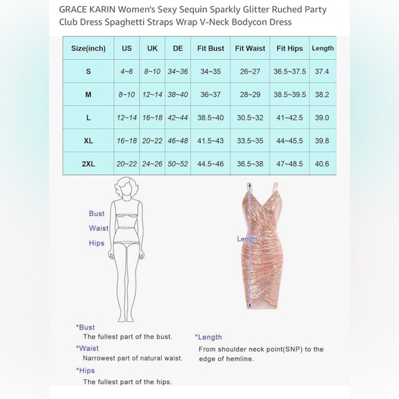 Grace Karin Green Dress Size M EUC - Picture 6 of 6